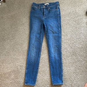 Madewell 10 inch High Rise Skinny Jeans